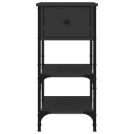 Нощни шкафчета 2 бр черни 34x36x70 см инженерно дърво