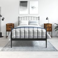 Нощни шкафчета, 2 бр, опушен дъб, 32x42x70 см, инженерно дърво