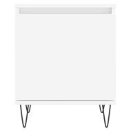 Нощни шкафчета 2 бр бели 40x30x50 см инженерно дърво