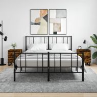 Нощни шкафчета, 2 бр, опушен дъб, 40x35x50 см, инженерно дърво