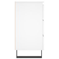 Нощни шкафчета, 2 бр, бели, 40x35x69 см, инженерно дърво