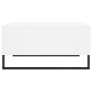 Кафе маса, бяла, 60x60x30 см, инженерно дърво