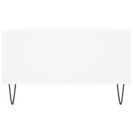 Кафе маса, бяла, 104x60x35 см, инженерно дърво