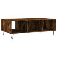 Кафе маса, опушен дъб, 104x60x35 см, инженерно дърво