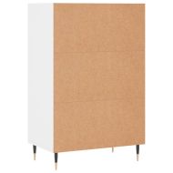 Висок шкаф, бял, 57x35x90 см, инженерно дърво