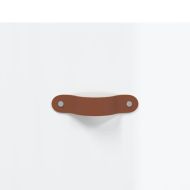 Нощно шкафче, бял гланц, 40x35x47,5 см, инженерно дърво