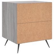Нощни шкафчета 2 бр сив сонома 40x35x47,5 см инженерно дърво
