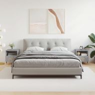 Нощни шкафчета 2 бр бетонно сиво 40x35x47,5 см инженерно дърво