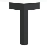 Нощни шкафчета, 2 бр, бял гланц, 40x35x47,5 см, инженерно дърво