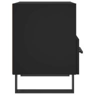 Нощни шкафчета, 2 бр, черни, 40x35x47,5 см, инженерно дърво