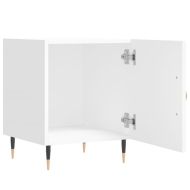 Нощни шкафчета 2 бр бели 40x40x50 см инженерно дърво