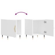 Нощни шкафчета 2 бр бели 40x40x50 см инженерно дърво