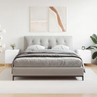 Нощни шкафчета 2 бр бели 40x40x50 см инженерно дърво