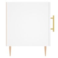 Нощни шкафчета 2 бр бели 40x40x50 см инженерно дърво