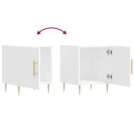 Нощни шкафчета 2 бр бели 40x40x50 см инженерно дърво