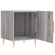 Нощно шкафче, сив сонома, 40x40x50 см, инженерно дърво