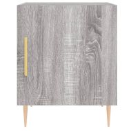 Нощни шкафчета, 2 бр, сив сонома, 40x40x50 см, инженерно дърво