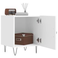 Нощни шкафчета 2 бр бели 40x40x50 см инженерно дърво