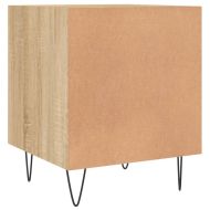 Нощно шкафче, сонома дъб, 40x40x50 см, инженерно дърво