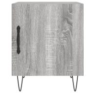 Нощни шкафчета, 2 бр, сив сонома, 40x40x50 см, инженерно дърво