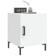 Нощно шкафче, бяло, 40x40x50 см, инженерно дърво