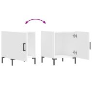 Нощни шкафчета 2 бр бели 40x40x50 см инженерно дърво