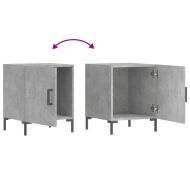 Нощни шкафчета 2 бр бетонно сиво 40x40x50 см инженерно дърво