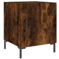 Нощни шкафчета 2 бр опушен дъб 40x40x50 см инженерно дърво