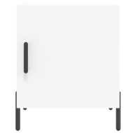 Нощно шкафче, бяло, 40x40x50 см, инженерно дърво