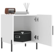 Нощни шкафчета 2 бр бели 40x40x50 см инженерно дърво