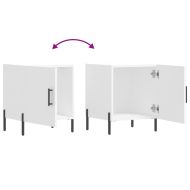 Нощни шкафчета 2 бр бели 40x40x50 см инженерно дърво