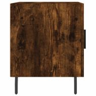 Нощно шкафче, опушен дъб, 40x40x50 см, инженерно дърво