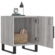 Нощни шкафчета, 2 бр, сив сонома, 40x40x50 см, инженерно дърво