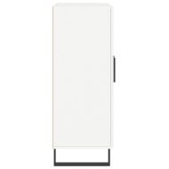 Сайдборд, бял, 69,5x34x90 см, инженерно дърво