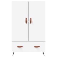 Висок шкаф, бял, 69,5x31x115 см, инженерно дърво