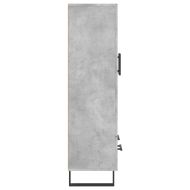 Висок шкаф, бетонно сиво, 69,5x31x115 см, инженерно дърво