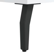 Висок шкаф, бял, 69,5x31x115 см, инженерно дърво