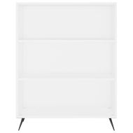 Библиотека бяла 69,5x32,5x90 см инженерно дърво