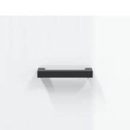 Сайдборд, бял гланц, 34,5x34x90 см, инженерно дърво