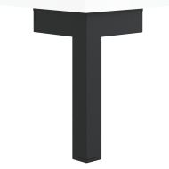 Сайдборд, бял гланц, 34,5x34x90 см, инженерно дърво