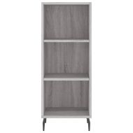 Сайдборд, сив сонома, 34,5x32,5x90 см, инженерно дърво