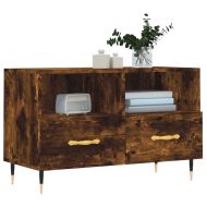 ТB шкаф, опушен дъб, 80x36x50 см, инженерно дърво