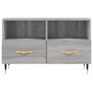 ТВ шкаф, сив сонома, 80x36x50 см, инженерно дърво