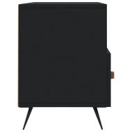ТВ шкаф, черен, 102x36x50 см, инженерно дърво