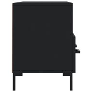 ТВ шкаф, черен, 102x36x50 см, инженерно дърво