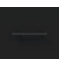 ТВ шкаф, черен, 102x36x50 см, инженерно дърво