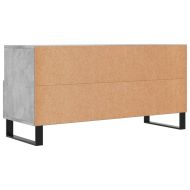 ТВ шкаф, бетонно сив, 102x36x50 см, инженерно дърво