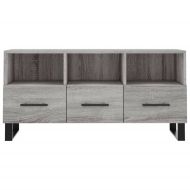 ТB шкаф, сив сонома, 102x36x50 см, инженерно дърво