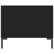 Маса за кафе, черна, 90x50x40 см, инженерно дърво