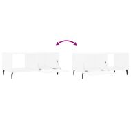 Кафе маса, бяла, 90x50x40 см, инженерно дърво